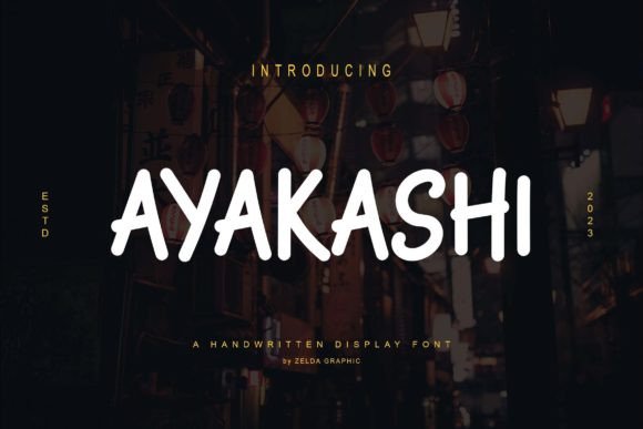 Ayakashi Font: Creative Script for Brand Campaigns