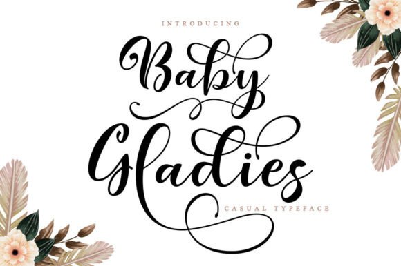 Baby Gladies Font: Elegant Script for Creative Projects