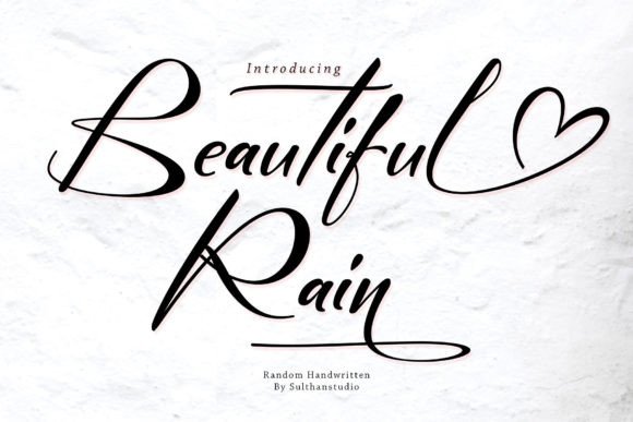 Beautiful Rain Font for Professional Branding