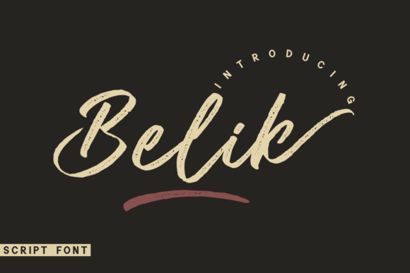 Belik Font: Handwritten Elegance for Crafters