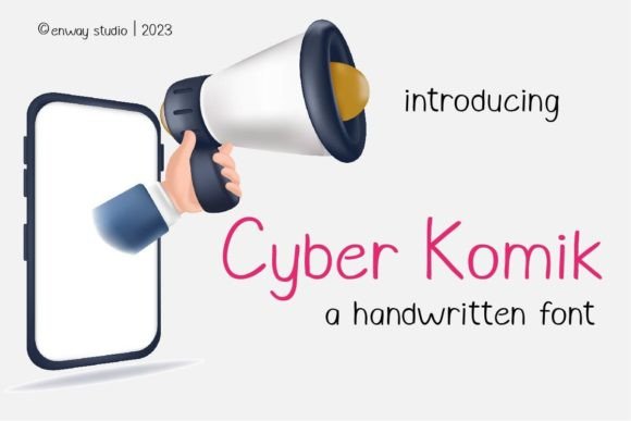 Cyber Komik Font for Editorial Design