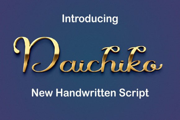 Daichiko – Modern Script Font