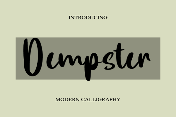 Dempster Font for Elegant Design