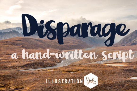 Disparage Font for Creative Makers