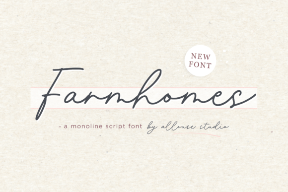 Farmhomes Font: A Script for Editorial Design