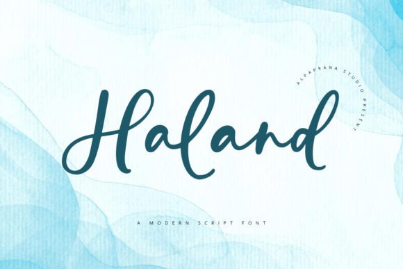 Haland: A Script Font for Modern Branding