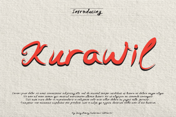Kurawil Font for Creative Projects