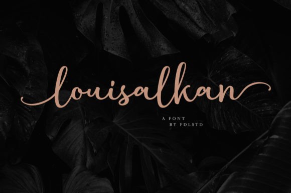 Louisalkan Font: Elegant Script for Editorial Design
