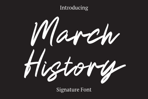 March History Font for Creative Projects