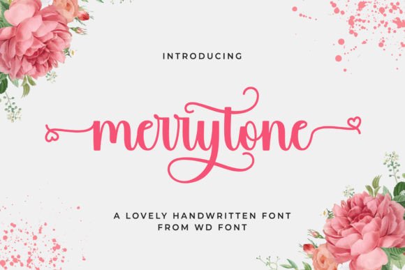 Merrytone: A Magical Script Font