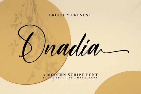 Onadia: A Script Font for Elegant Design