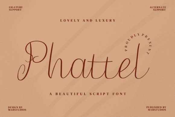 Phattel Font: Enchanting Script for Makers