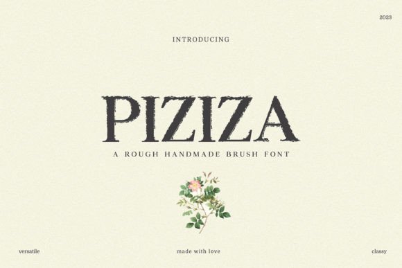 Piziza: A Script Handwritten Font for Creative Projects