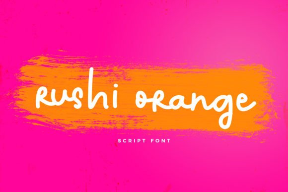 Rushi Orange Font for Creative Campaigns