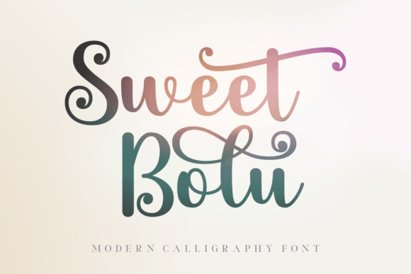 Sweet Bolu Font for Creative Design