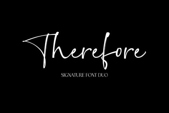 Therefore: A Premium Script Font